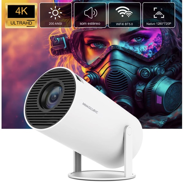 PROYECTOR HY300 l HD 4K l Android y Canales/Peliculas Gratis.