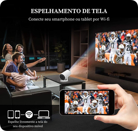 PROYECTOR HY300 l HD 4K l Android y Canales/Peliculas Gratis.